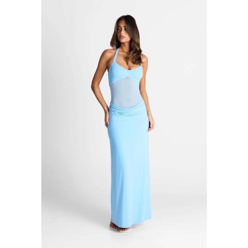 NWT Sasha Therese Sariya Maxi Dress‎ in Blue – Size M
